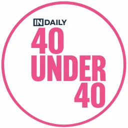 40 Under 40 award badge