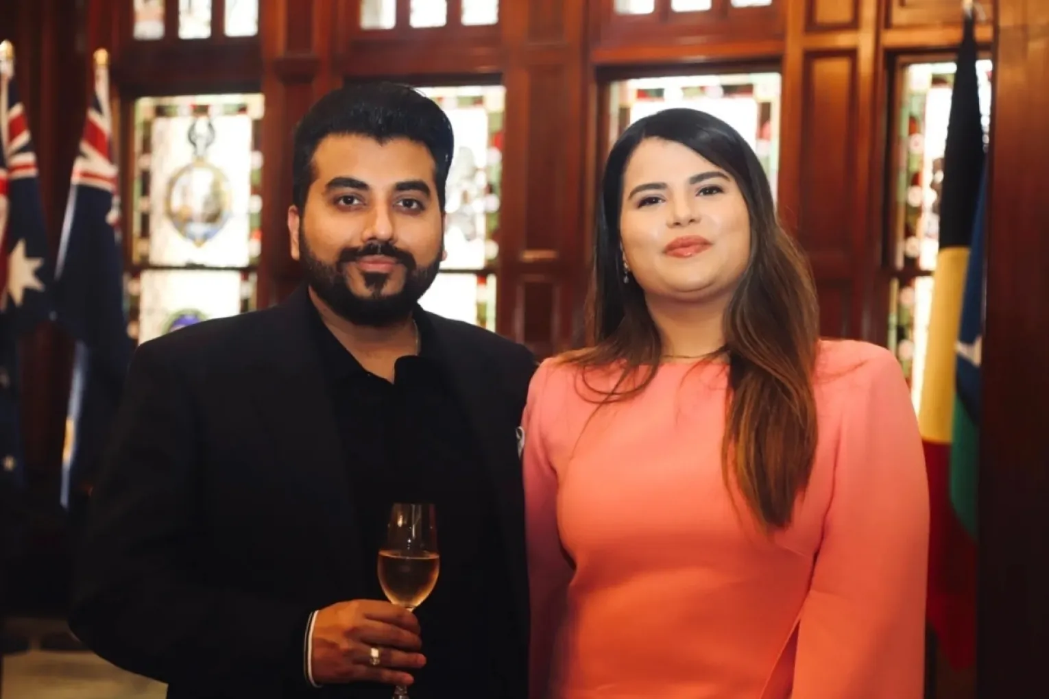 Aarav Kumar and Dilsee Dutta, co-founders of Keen Care, photographed at Government House